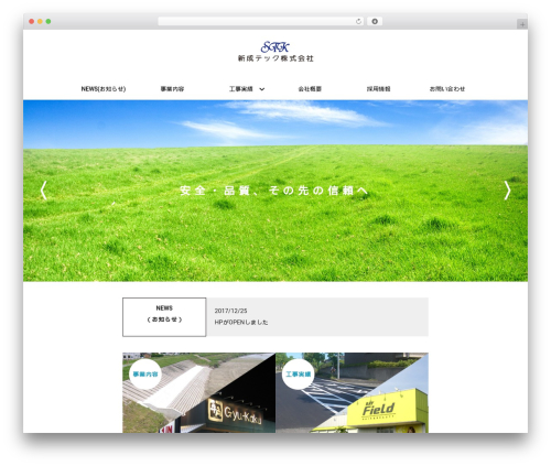 WP theme Stech - shinsei-tec.com