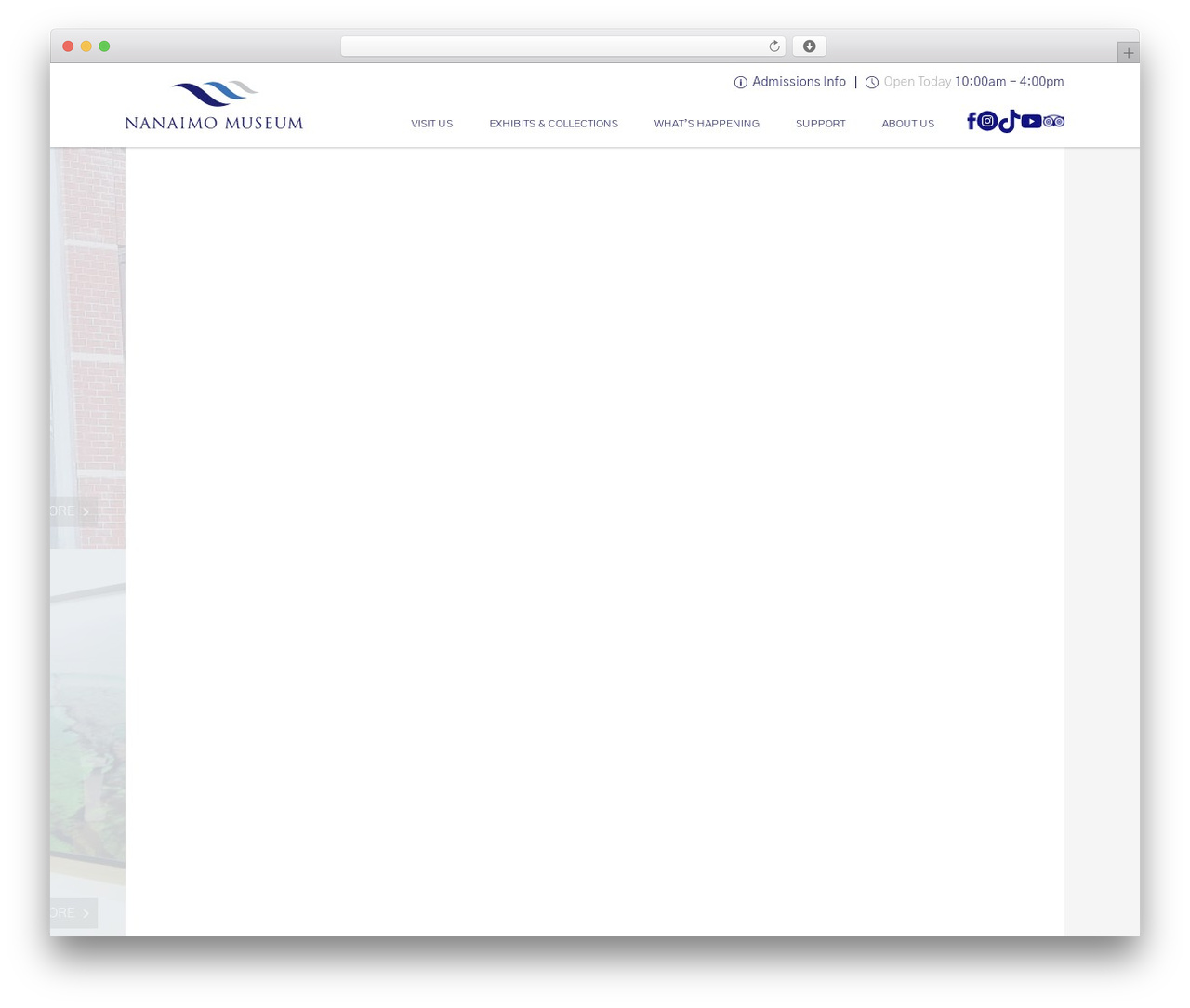 Array Blank theme WordPress - nanaimomuseum.ca