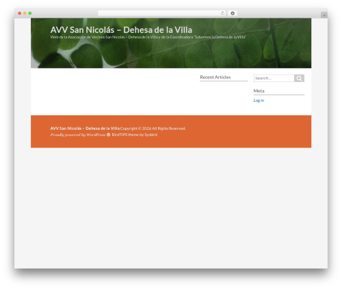 BirdTIPS theme WordPress - sannicolas-dehesa.es
