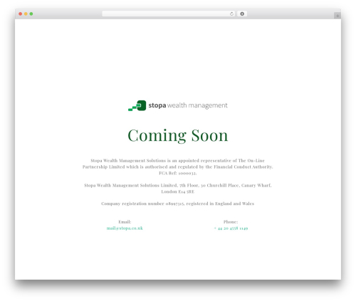 Impreza WordPress theme design - stopa.co.uk