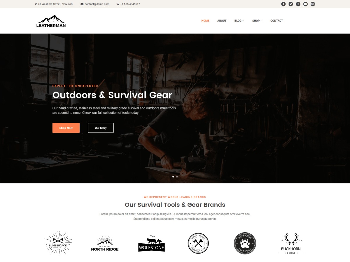 Leatherman Stringr theme WordPress Leatherman Stringr theme WordPress