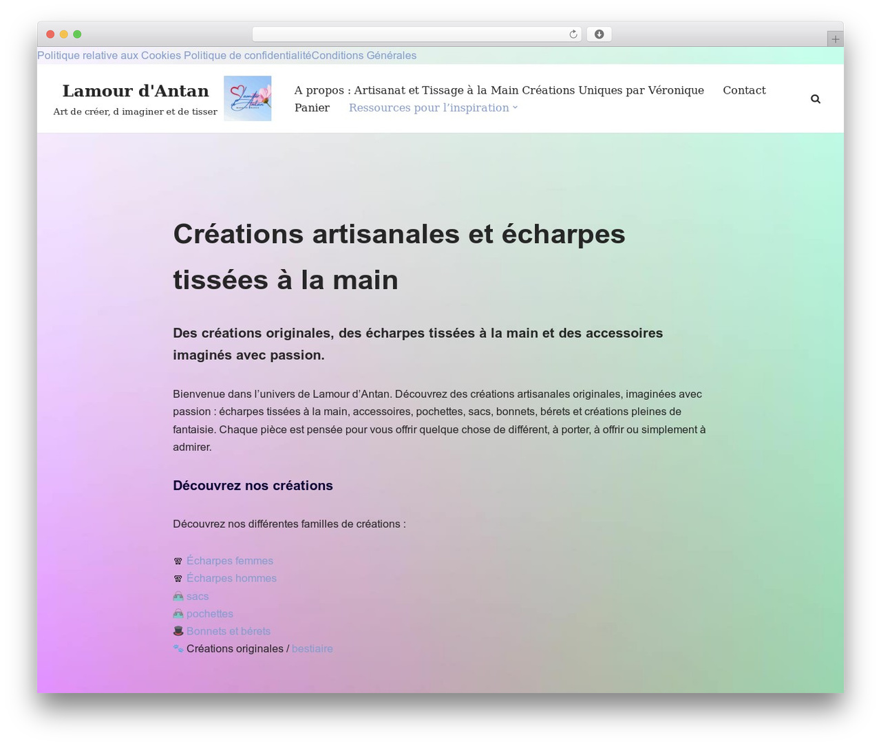 Neve theme WordPress - lamourdantan.com