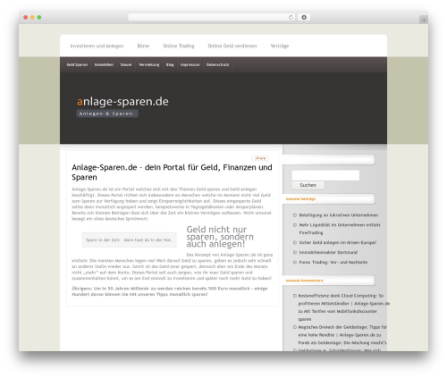 Theme WordPress InterPhase - anlage-sparen.de