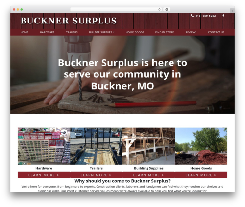 WordPress theme JW Bootstrap - bucknersurplus.com
