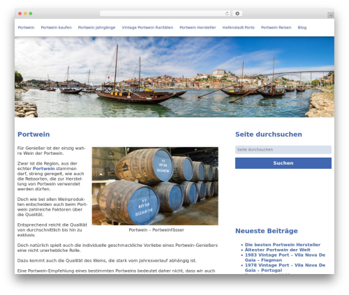 WordPress theme Theme v2 - portweinkiste.de
