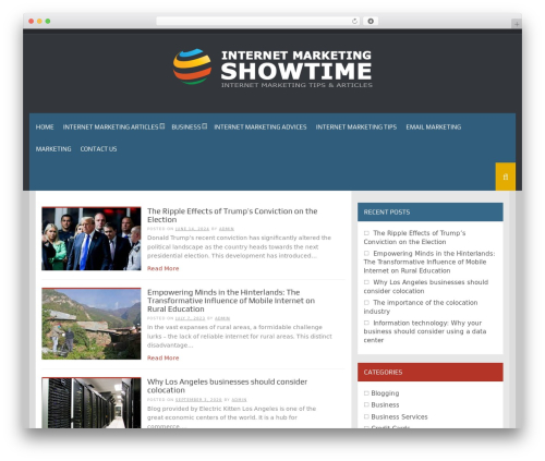 WordPress website theme Synapse - internetmarketingshowtime.com