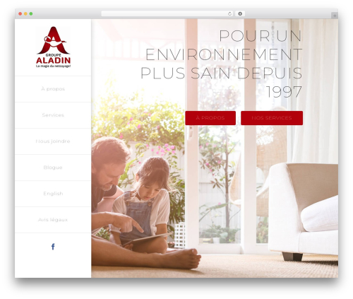 Avada WordPress theme - groupealadin.ca