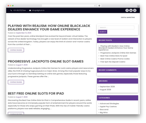 Digital Hum WordPress theme - digihum.in Digital Hum WordPress theme - digihum.in