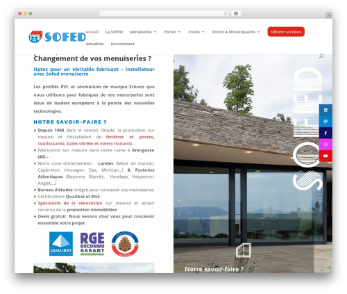 Divi theme WordPress - sofed.fr