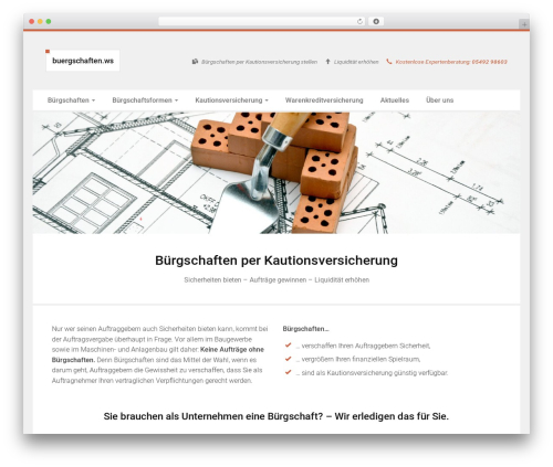 Haeso Basic best WordPress theme - buergschaften.ws