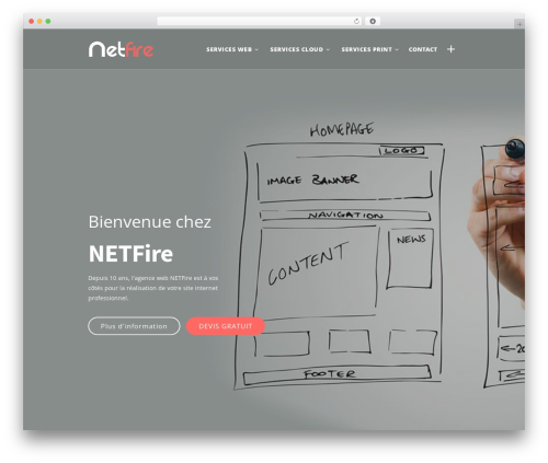 Mobius theme WordPress - netfire.be