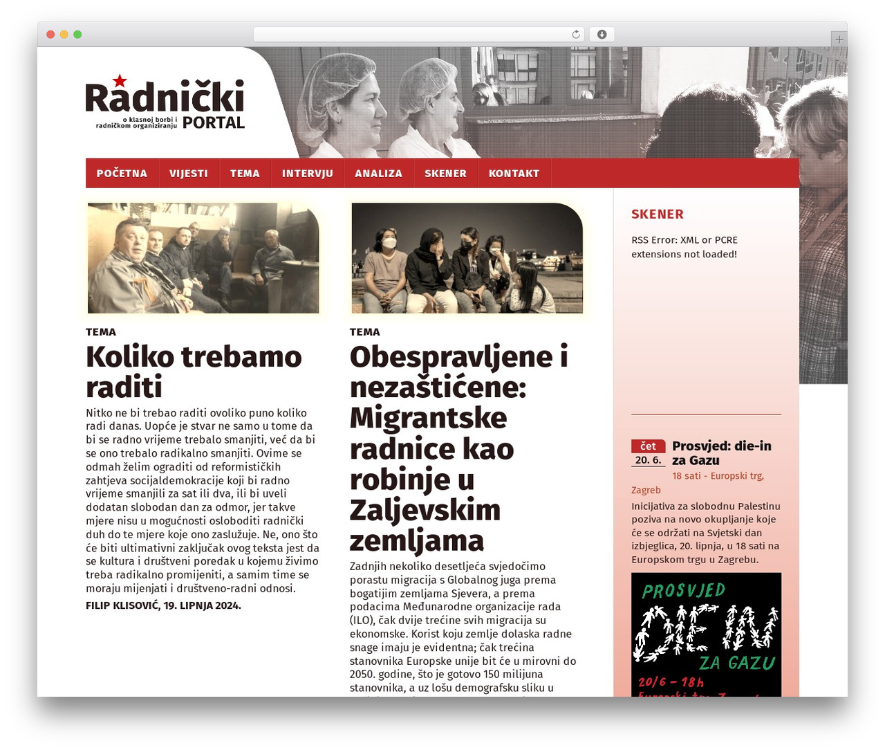 Rowling WordPress theme - radnicki.org
