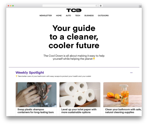tcd WordPress theme - thecooldown.com