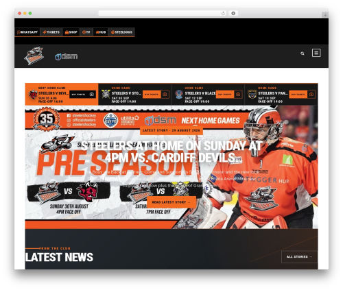 Theme WordPress BigSlam - sheffieldsteelers.co.uk