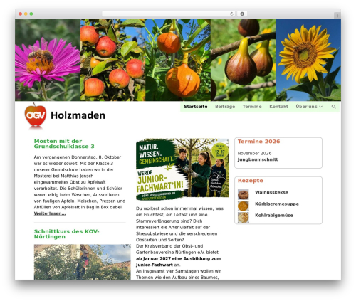 Theme WordPress OceanWP - obstundgartenbau-holzmaden.de