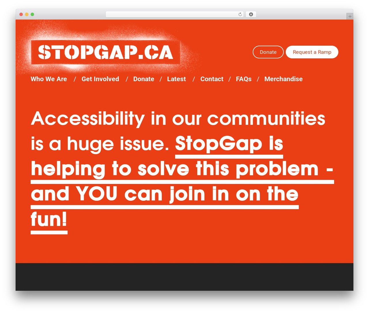 Theme WordPress StopGap - stopgap.ca Theme WordPress StopGap - stopgap.ca