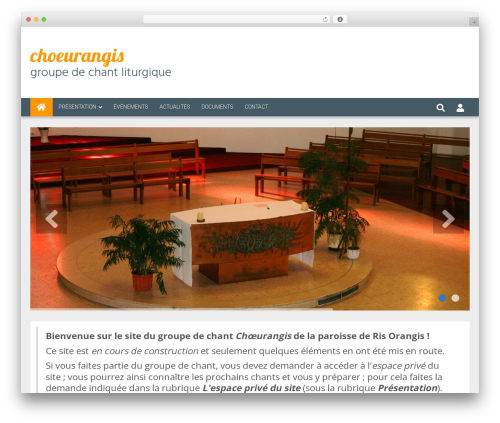 WordPress theme 6temflex - choeurangis.net