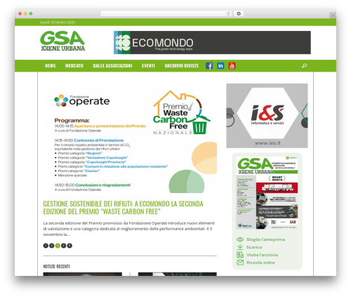 WordPress theme Bloom - gsaigieneurbana.it