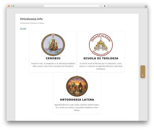 WordPress theme Silver Platinum - ortodossia.info