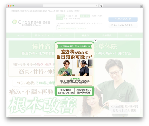 Best WordPress theme Yuimaru - greenseikotsu.com