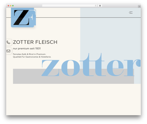 Bootstrap Basic4 best hotel WordPress theme - zotter-fleisch.at