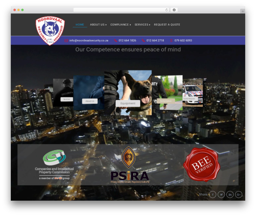 Fury WordPress theme - noordvaalsecurity.co.za