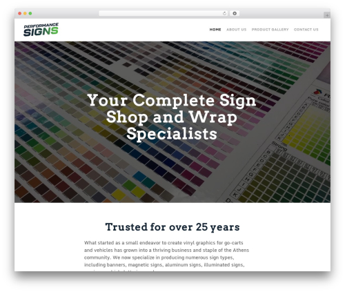WordPress theme Create - performancesignsofathens.com