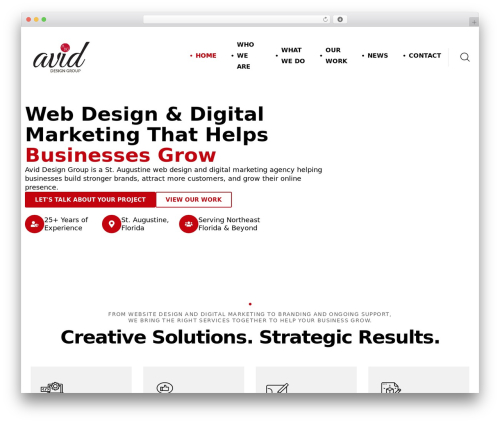 WordPress theme Ogency - aviddesigngroup.com