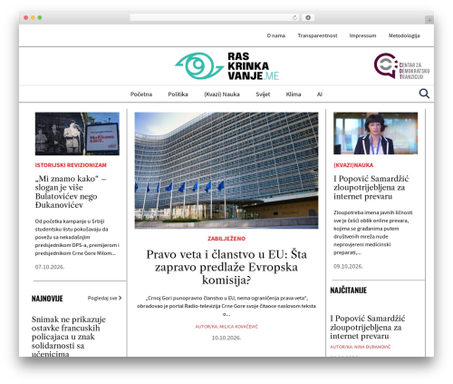WordPress theme CWS Custom Theme - www.raskrinkavanje.me