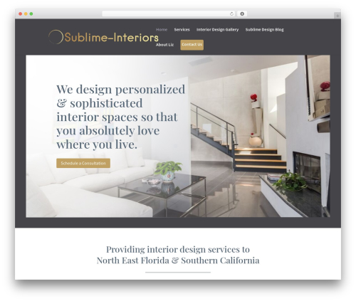 WordPress theme Divi - sublime-interiors.com