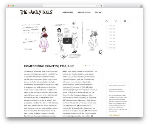 WordPress website theme Timeline - thefamilydolls.com