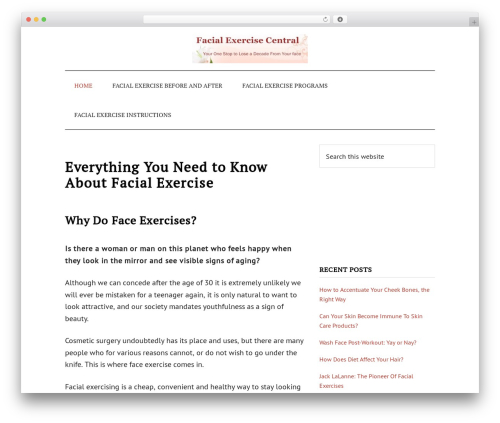 AIKO Theme WordPress theme - facialexercisecentral.com
