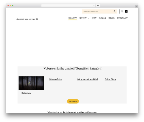 Booklovers WordPress theme - domased.sk