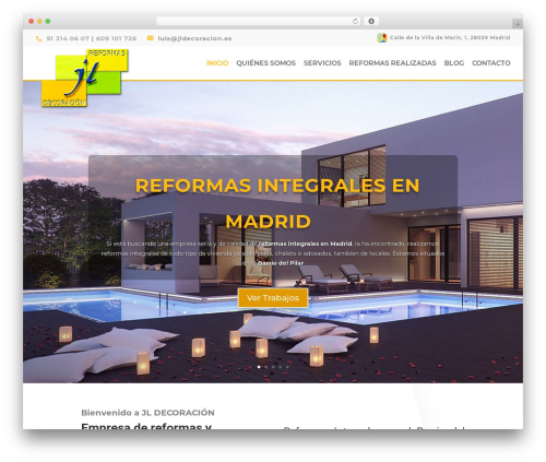 DIVI Construction WordPress theme - jldecoracion.com