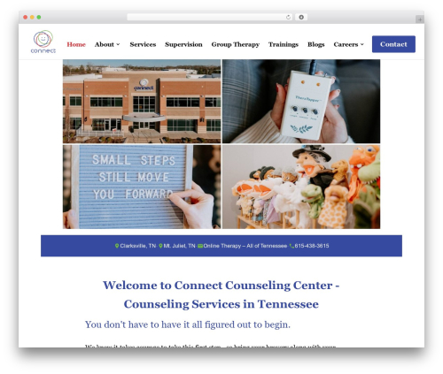 Divi WordPress theme design - connectcounselingcenter.com