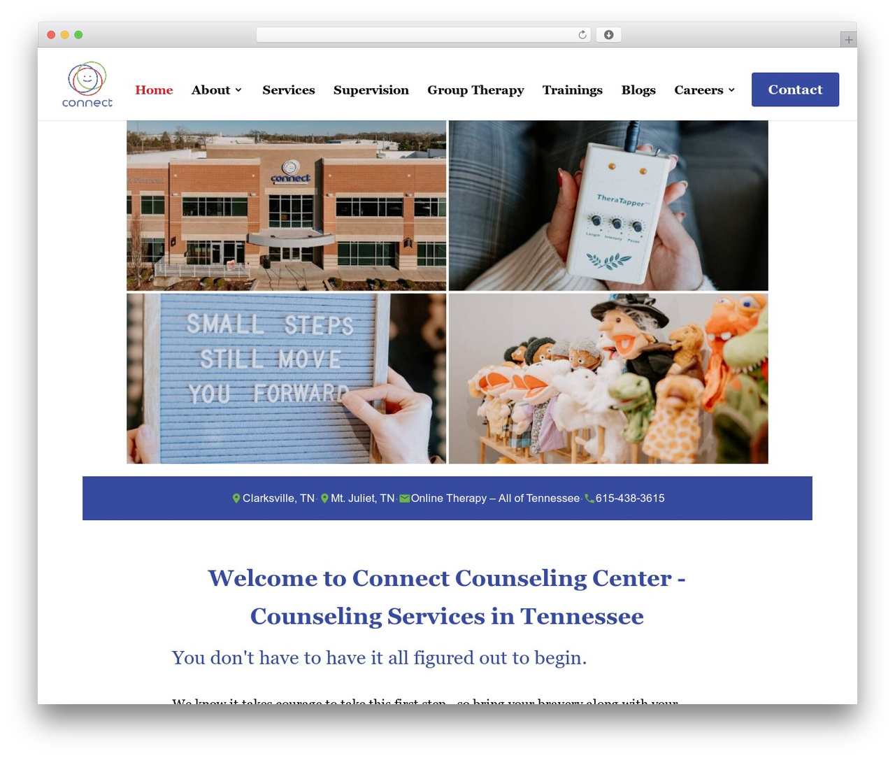Divi WordPress theme design - connectcounselingcenter.com