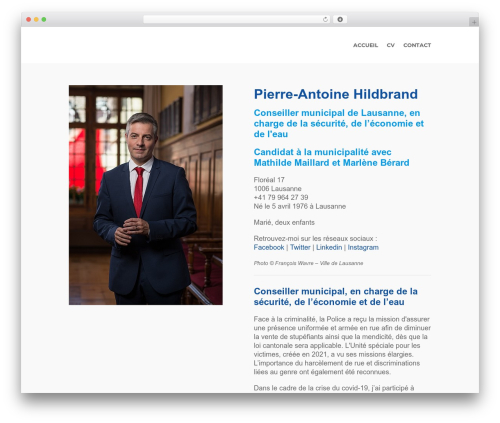 Ethority WordPress theme - pahildbrand.ch