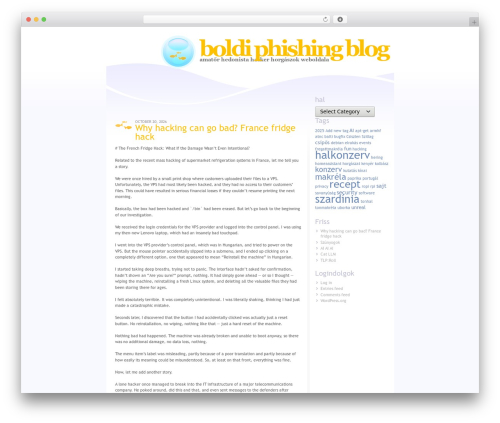 Theme WordPress Fishlover - phishing.hu