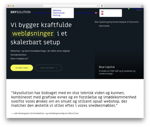 Uncode WordPress ecommerce theme - skysolution.dk