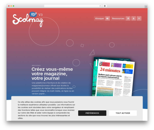 Ergopix WordPress plugin - scolmag.ch