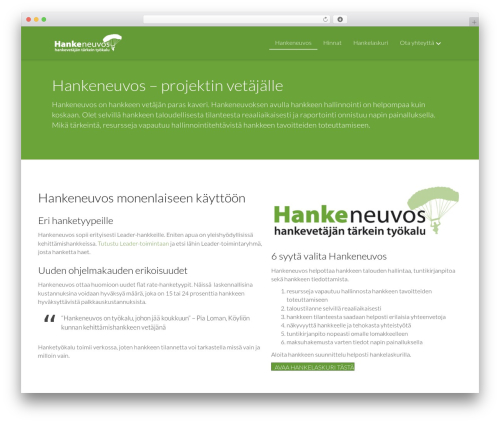 WordPress theme Beaver Builder Theme - hankeneuvos.fi