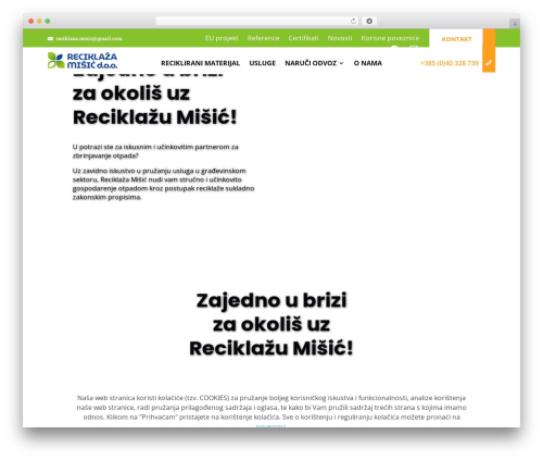 Cookie gdpr WordPress plugin - reciklaza-misic.hr