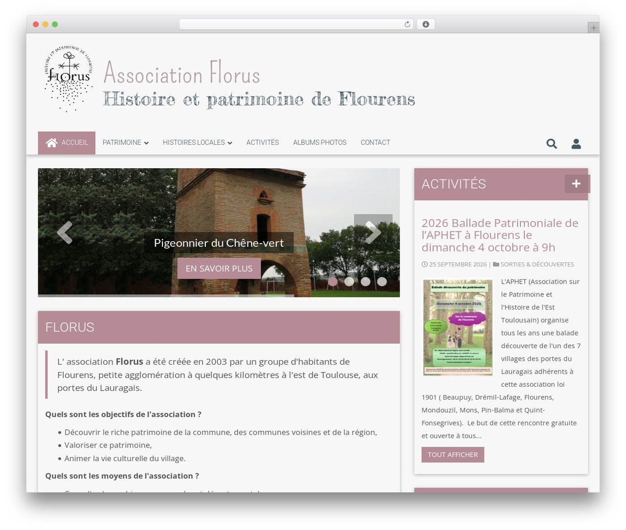 6temflex theme WordPress - florus-flourens.org