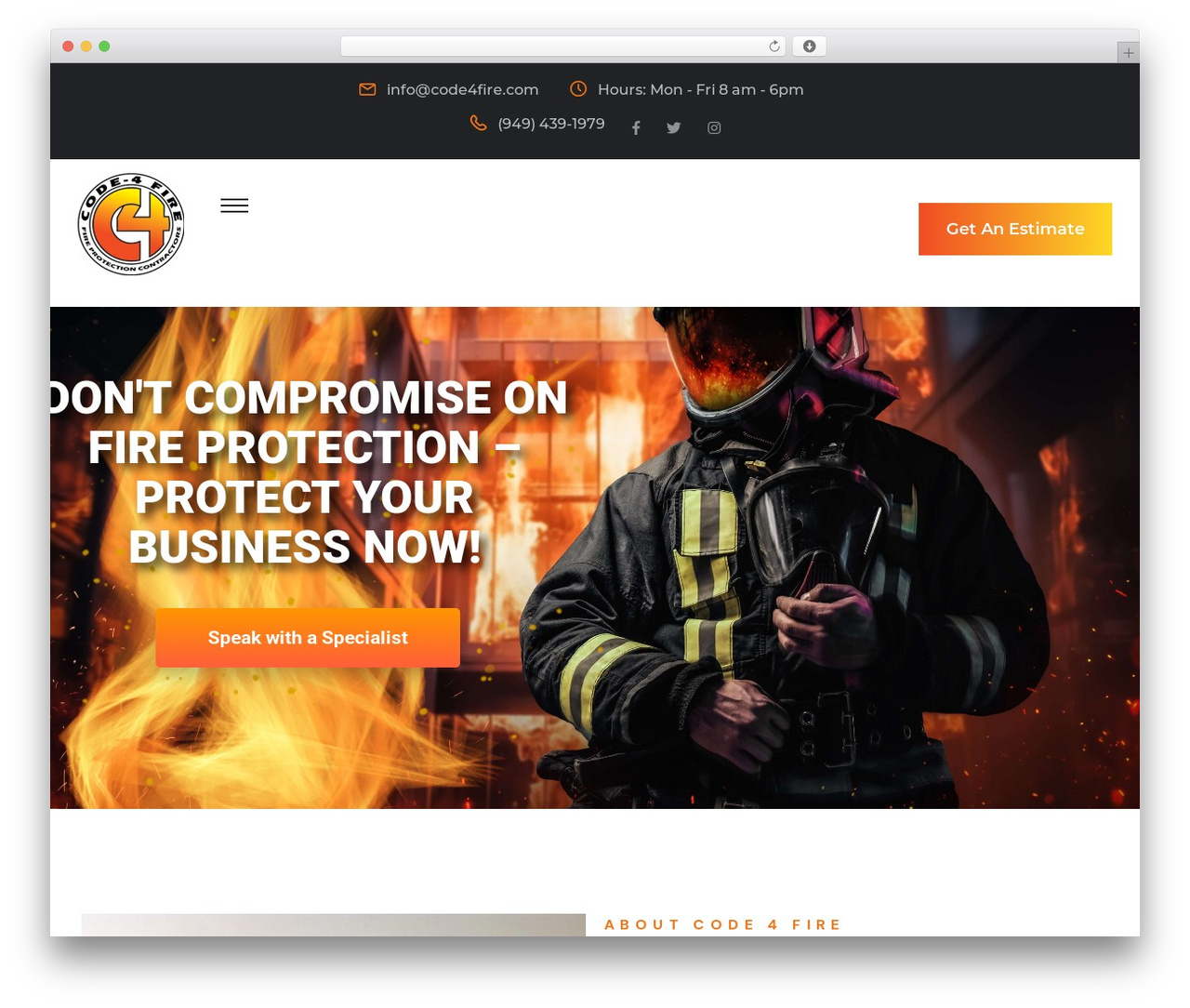 code4Fire WordPress theme - code4fire.com
