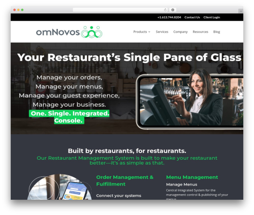 Divi WordPress theme - omnovos.com