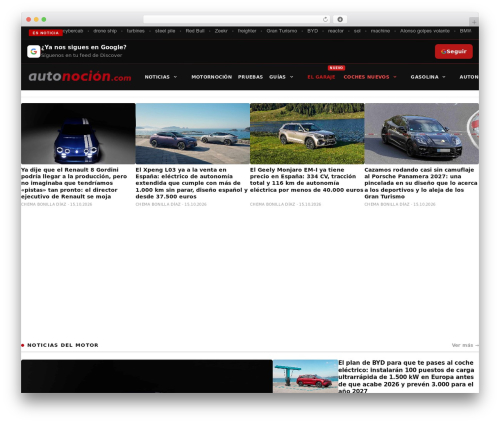 GeneratePress WordPress theme - www.autonocion.com