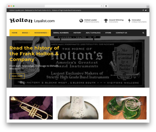Industry WordPress theme - holtonloyalist.com