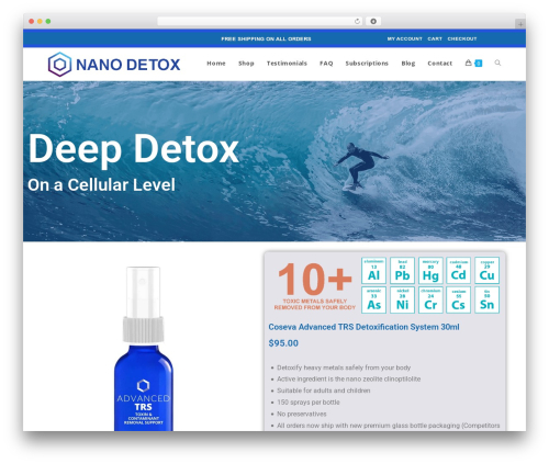 Product comparison widget WordPress plugin - myheavymetaldetox.com