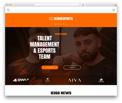 PixieBolt best WordPress theme - b360esports.com