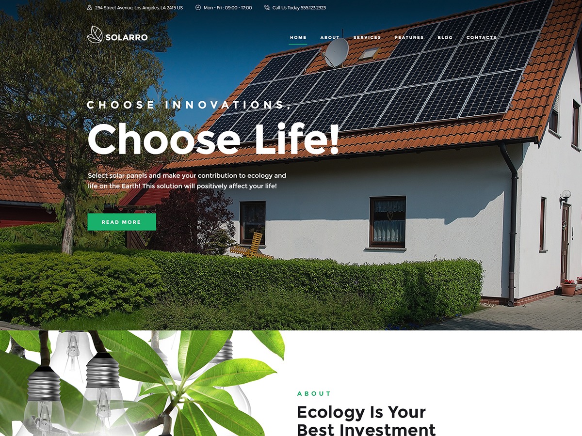Solarro theme WordPress Solarro theme WordPress